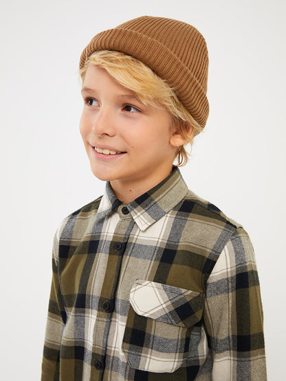 Plaid Long Sleeve Boys' Shirt