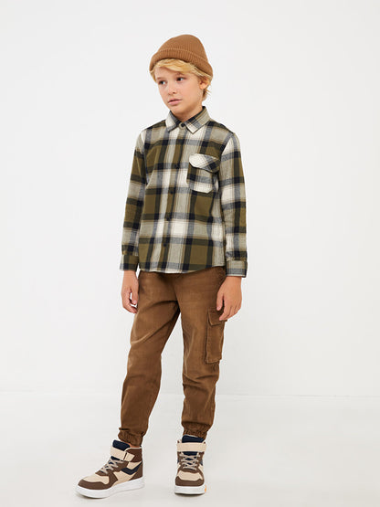 Plaid Long Sleeve Boys' Shirt