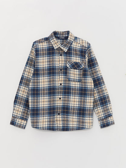 Plaid Long Sleeve Boys' Shirt