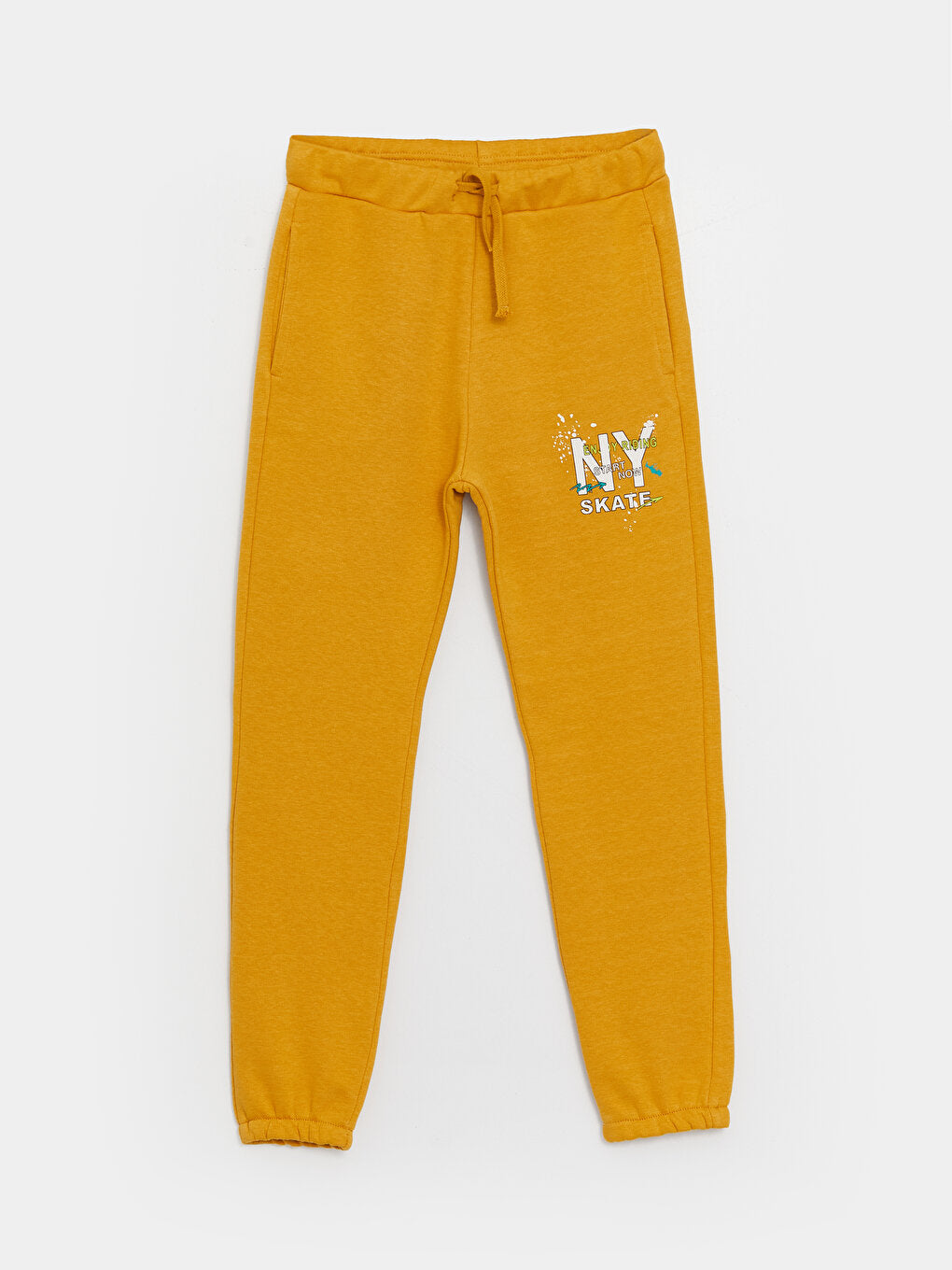 Printed Boys' Jogger Sweatpants with Elastic Waist