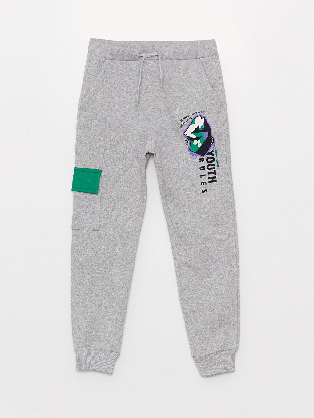 Boys' Cargo Sweatpants with Elastic Waist