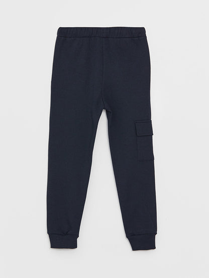 Boys' Cargo Sweatpants with Elastic Waist