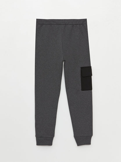 Boys' Cargo Sweatpants with Elastic Waist