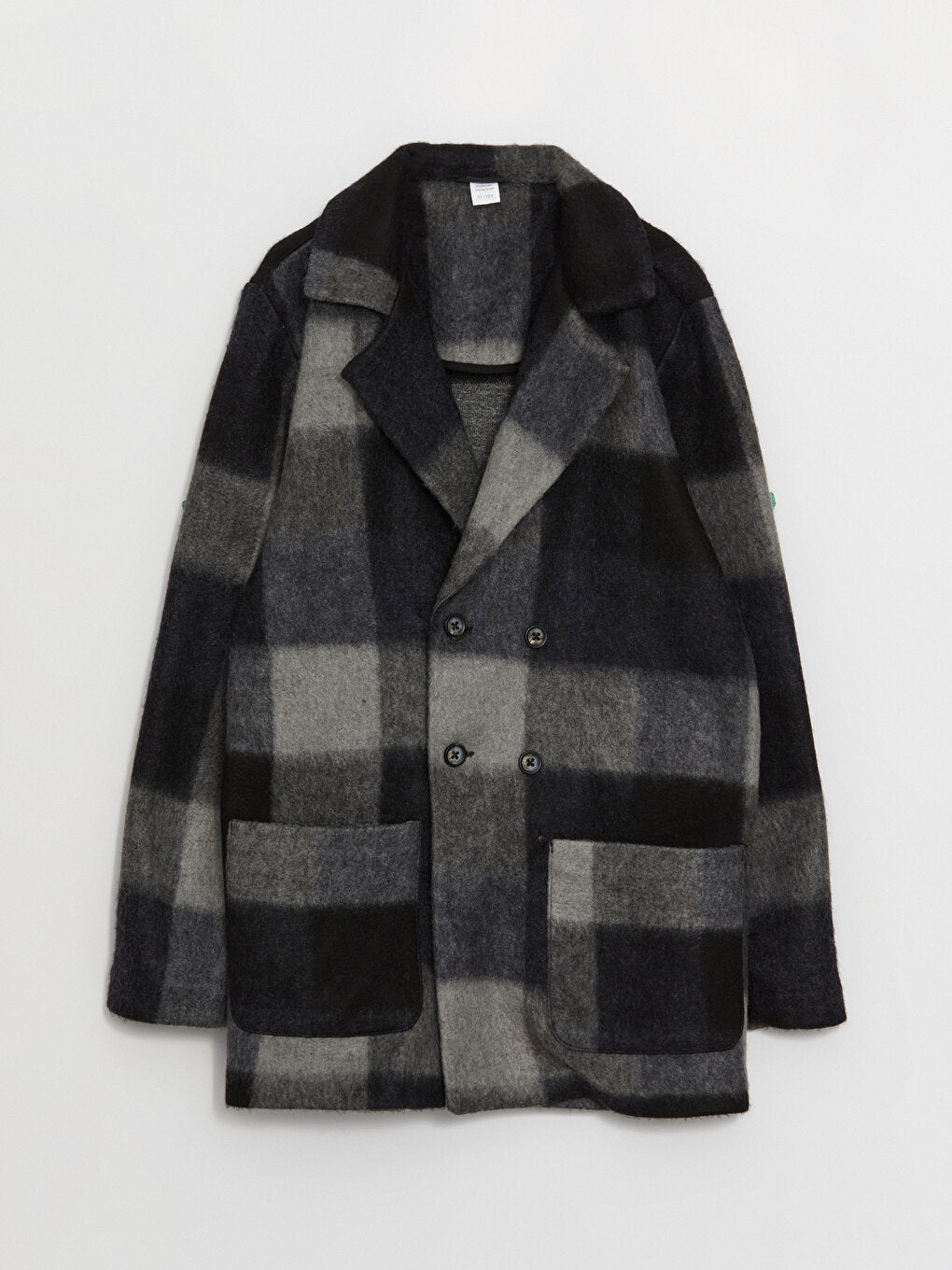 Plaid Boy's Cashmere Coat