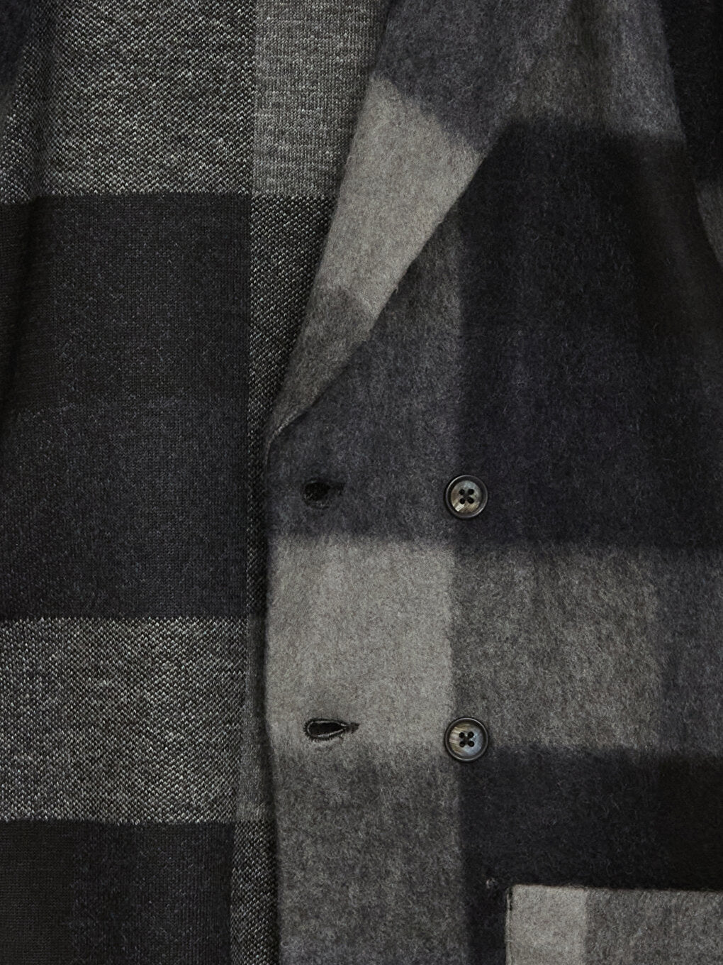 Plaid Boy's Cashmere Coat