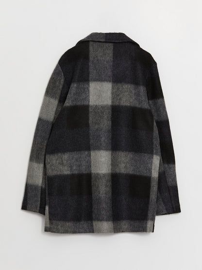 Plaid Boy's Cashmere Coat