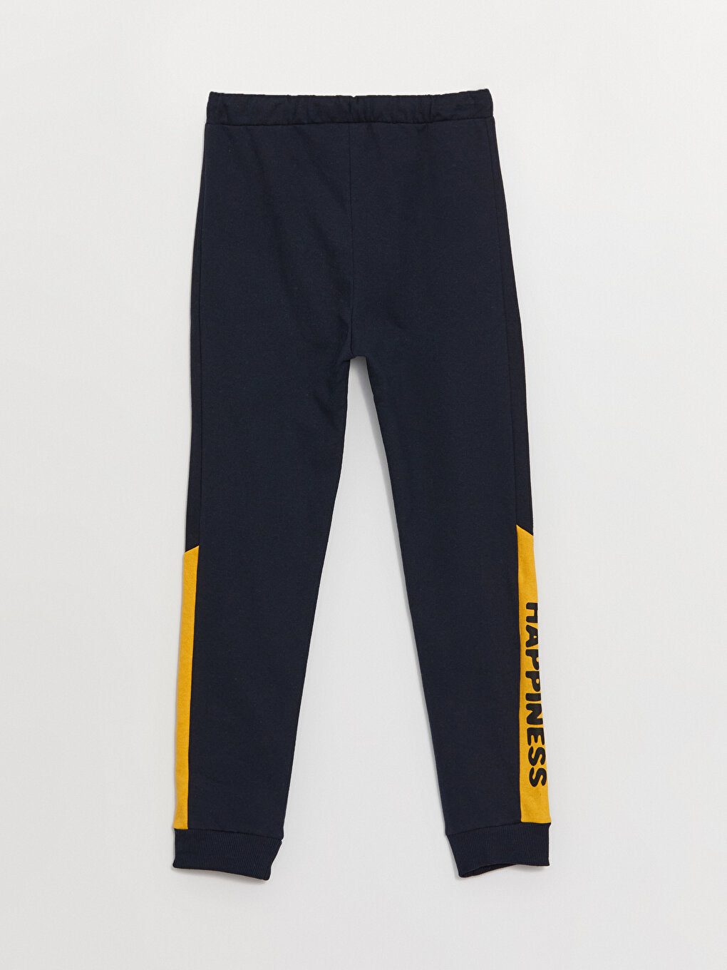 Color Blocked Boy's Jogger Sweatpants with Elastic Waist