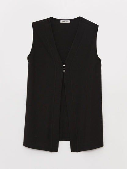 Women's V-Neck Plain Vest