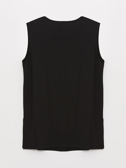 Women's V-Neck Plain Vest