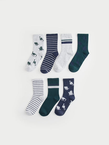 Patterned Boy Socks Pack of 7