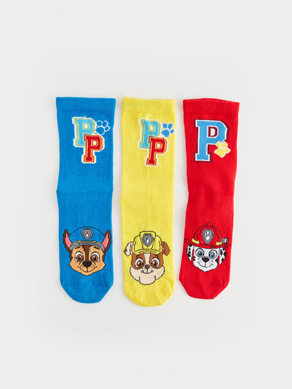 Paw Patrol Patterned Boy Socks 3-pack