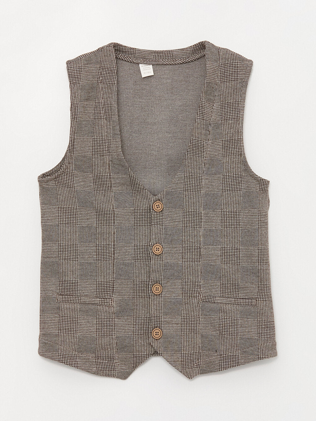 Plaid Boy's Vest