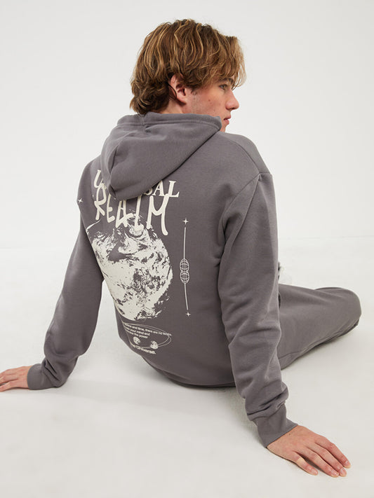 Long Sleeve Printed Men's Hoodie