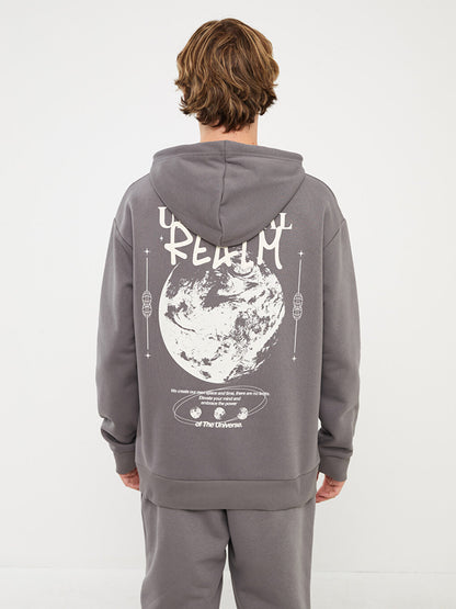 Long Sleeve Printed Men's Hoodie