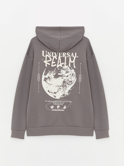 Long Sleeve Printed Men's Hoodie