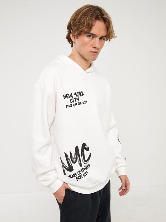 Long Sleeve Printed Men's Hoodie