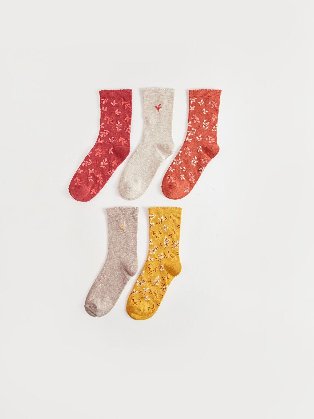 Floral Women's Socks Pack of 5