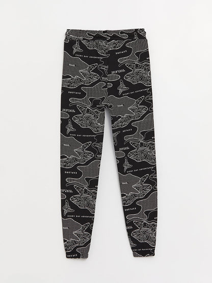 Printed Boys' Jogger Sweatpants with Elastic Waist