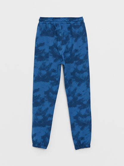 Printed Boys' Jogger Sweatpants with Elastic Waist