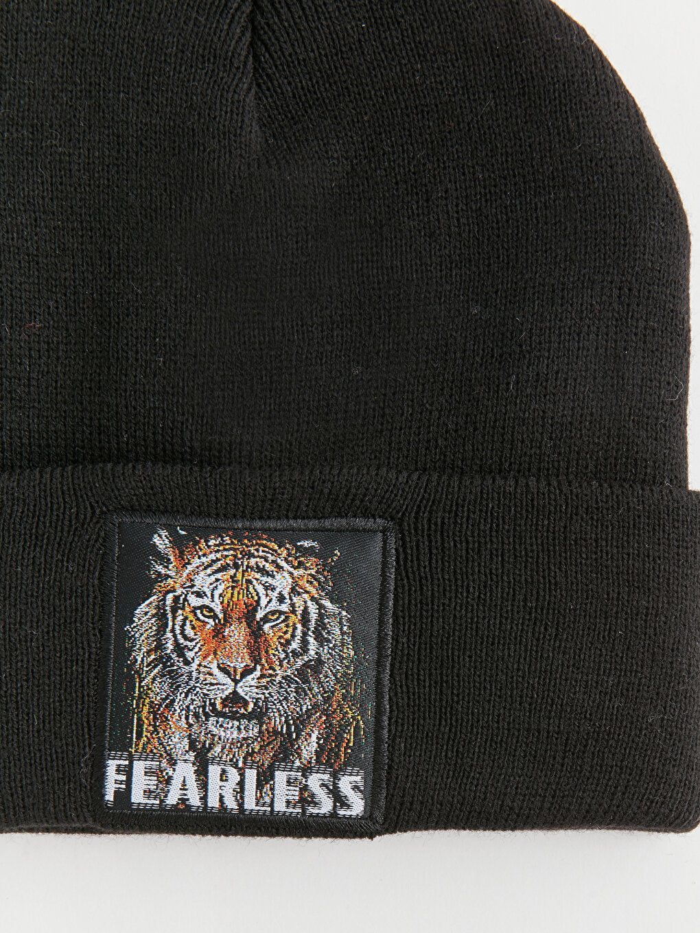 Label Printed Boy's Knitwear Beanie