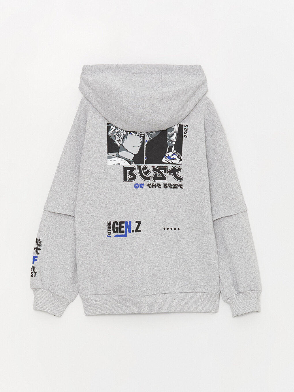 Printed Long Sleeve Boys Hoodie