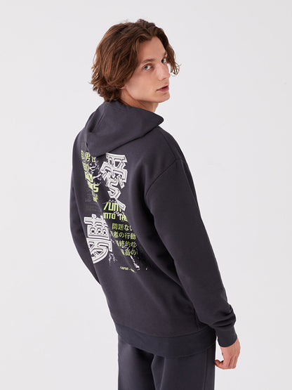 Long Sleeve Printed Men's Hoodie