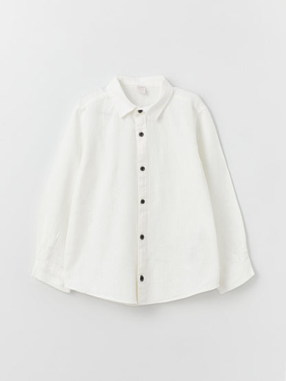 Linen Blend Boy's Shirt