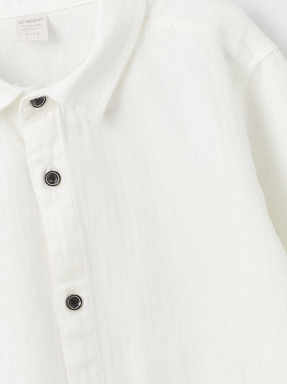 Linen Blend Boy's Shirt