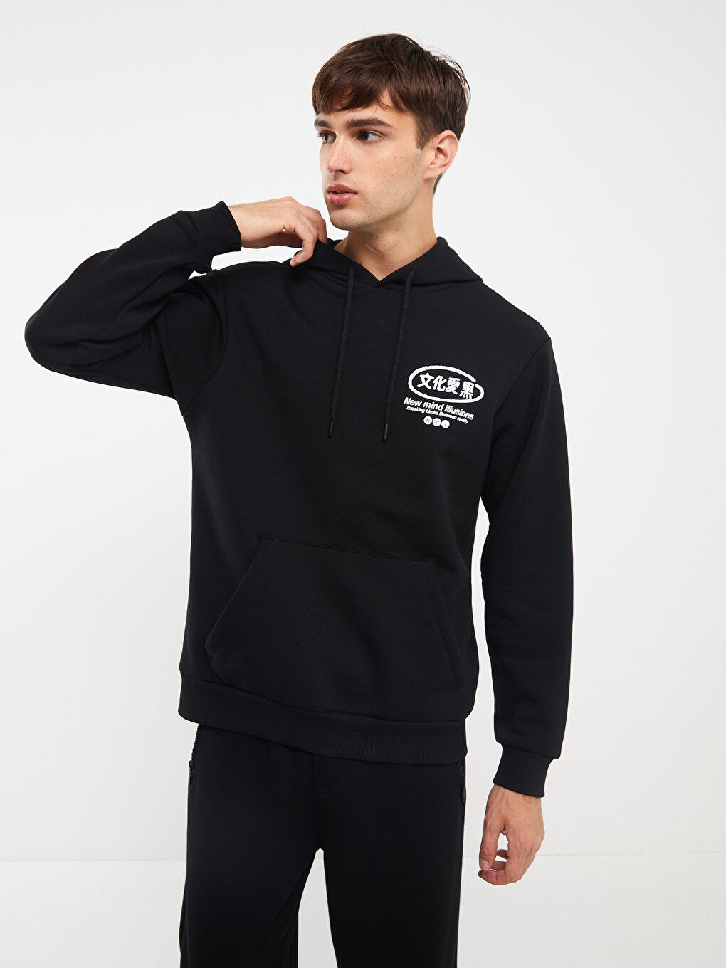 Long Sleeve Printed Men's Hoodie