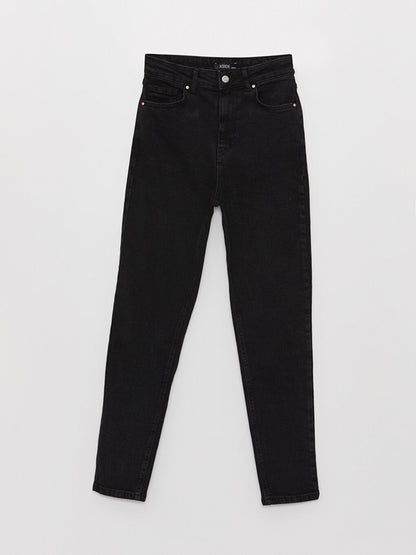 High Waist Slim Mom Women's Jean Trousers