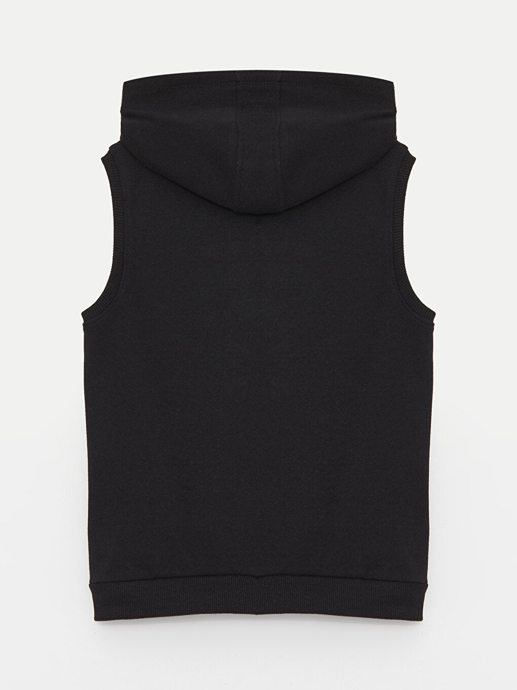 Hooded Basic Boy's Zippered Vest