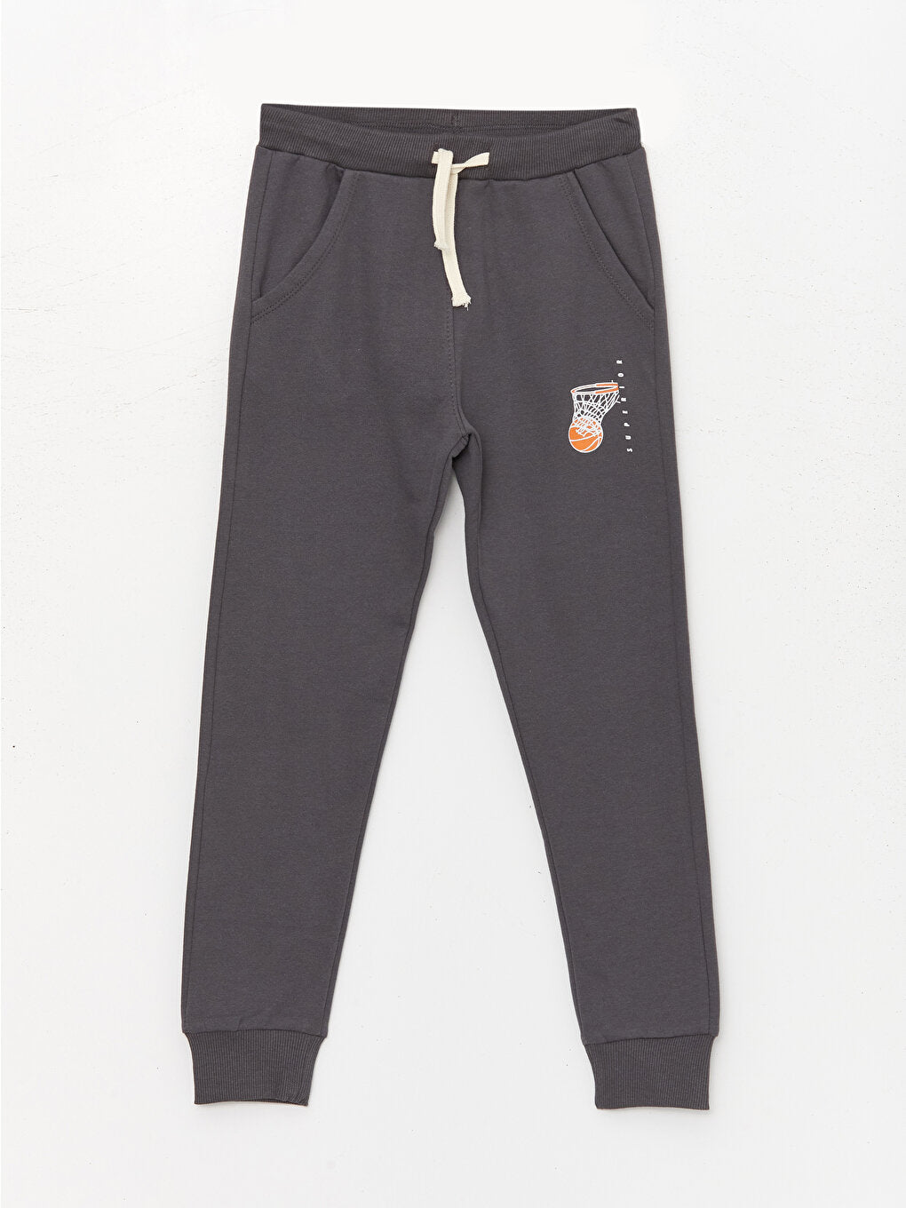 Printed Boys' Jogger Sweatpants with Elastic Waist