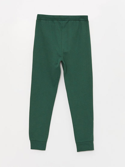 Printed Boys' Jogger Sweatpants with Elastic Waist