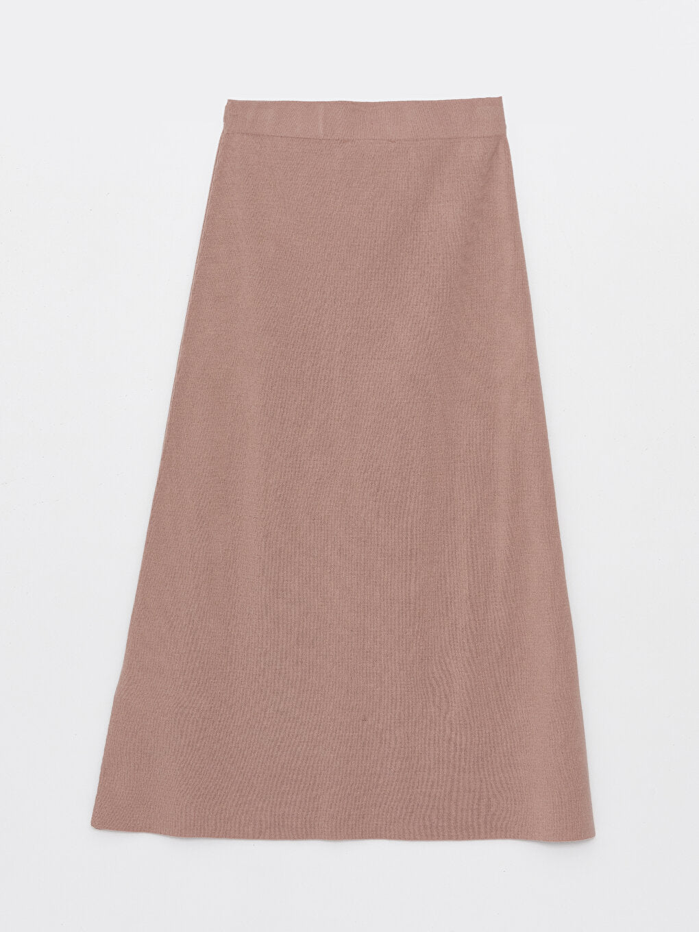 Women's Elastic Waist Plain Knitted Skirt