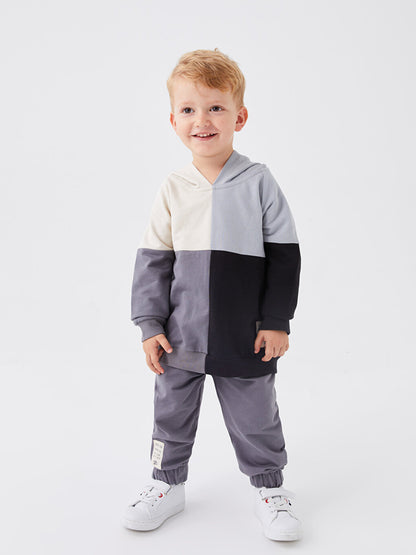 Hooded Long Sleeve Baby Boy 2-Piece Set