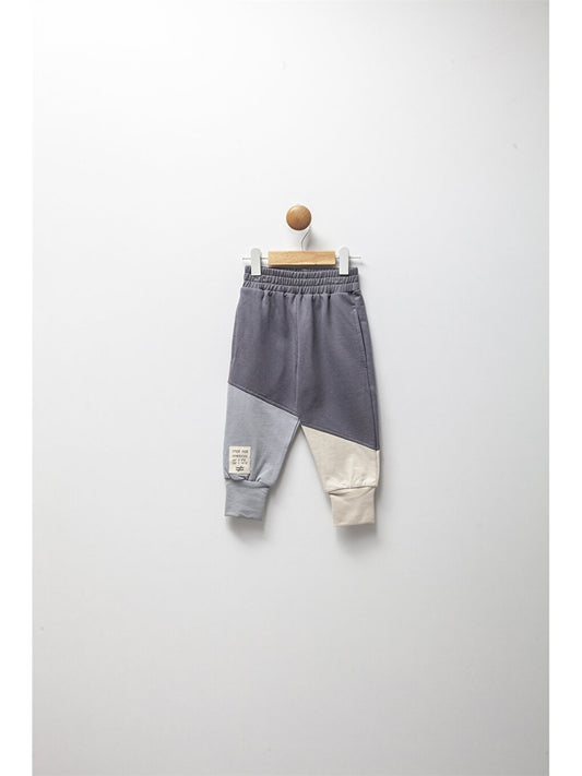 Printed Boy's Trousers with Elastic Waist