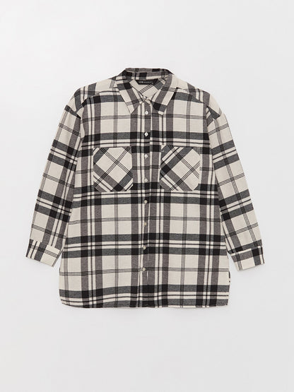 Plaid Long Sleeve Women's Shirt Tunic