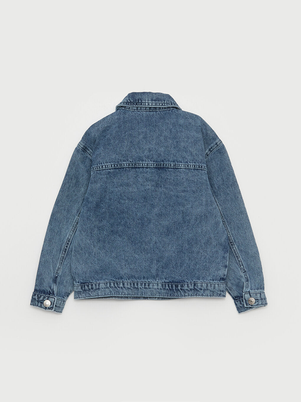 Ripped Detailed Girl's Jean Jacket