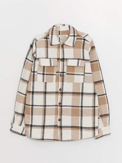 Comfortable Fit Plaid Boy's Shirt