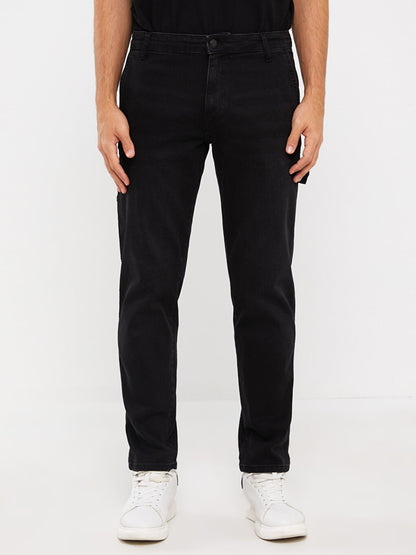 700 Straight Fit Men's Cargo Jean Trousers