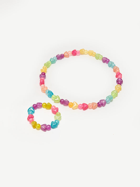 Beaded Girl's Bracelet Set of 2