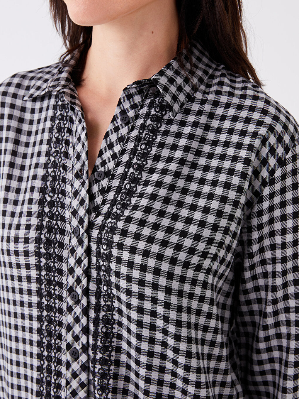 Plaid Long Sleeve Women's Shirt