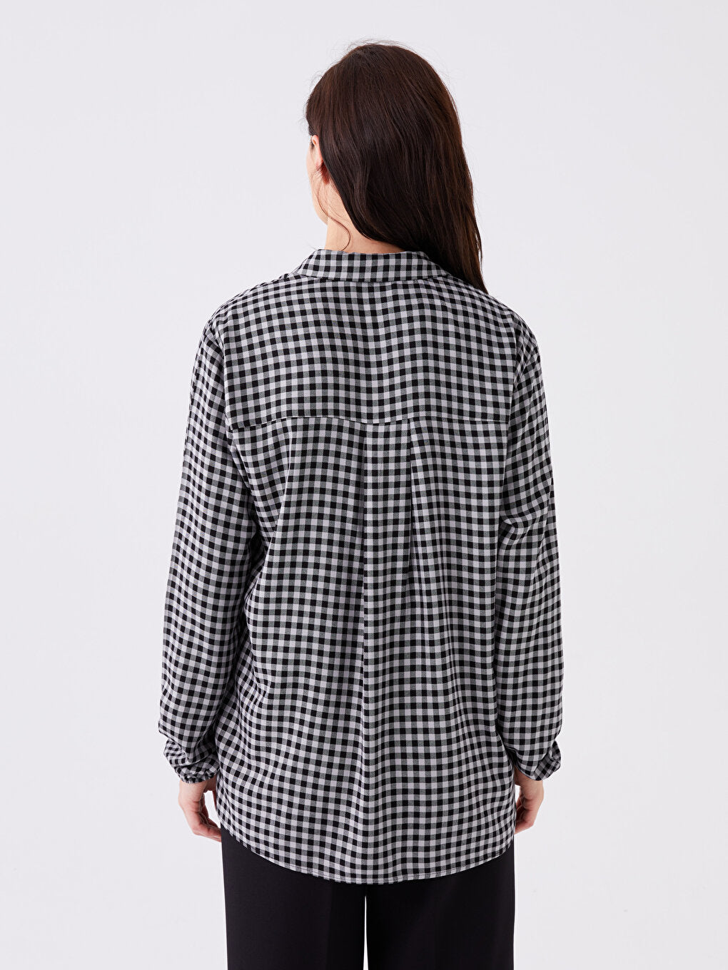 Plaid Long Sleeve Women's Shirt