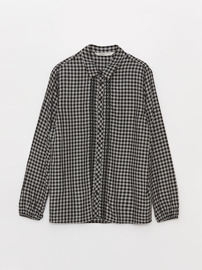 Plaid Long Sleeve Women's Shirt