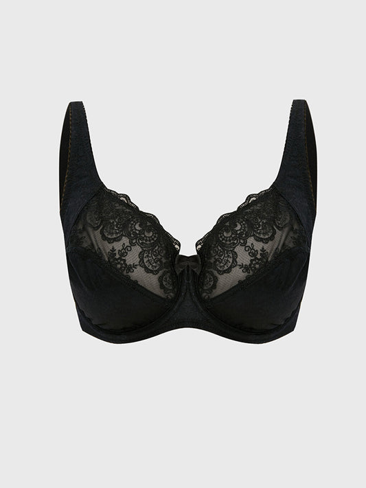 Underwire, Unpadded, Lace Supporting Bra