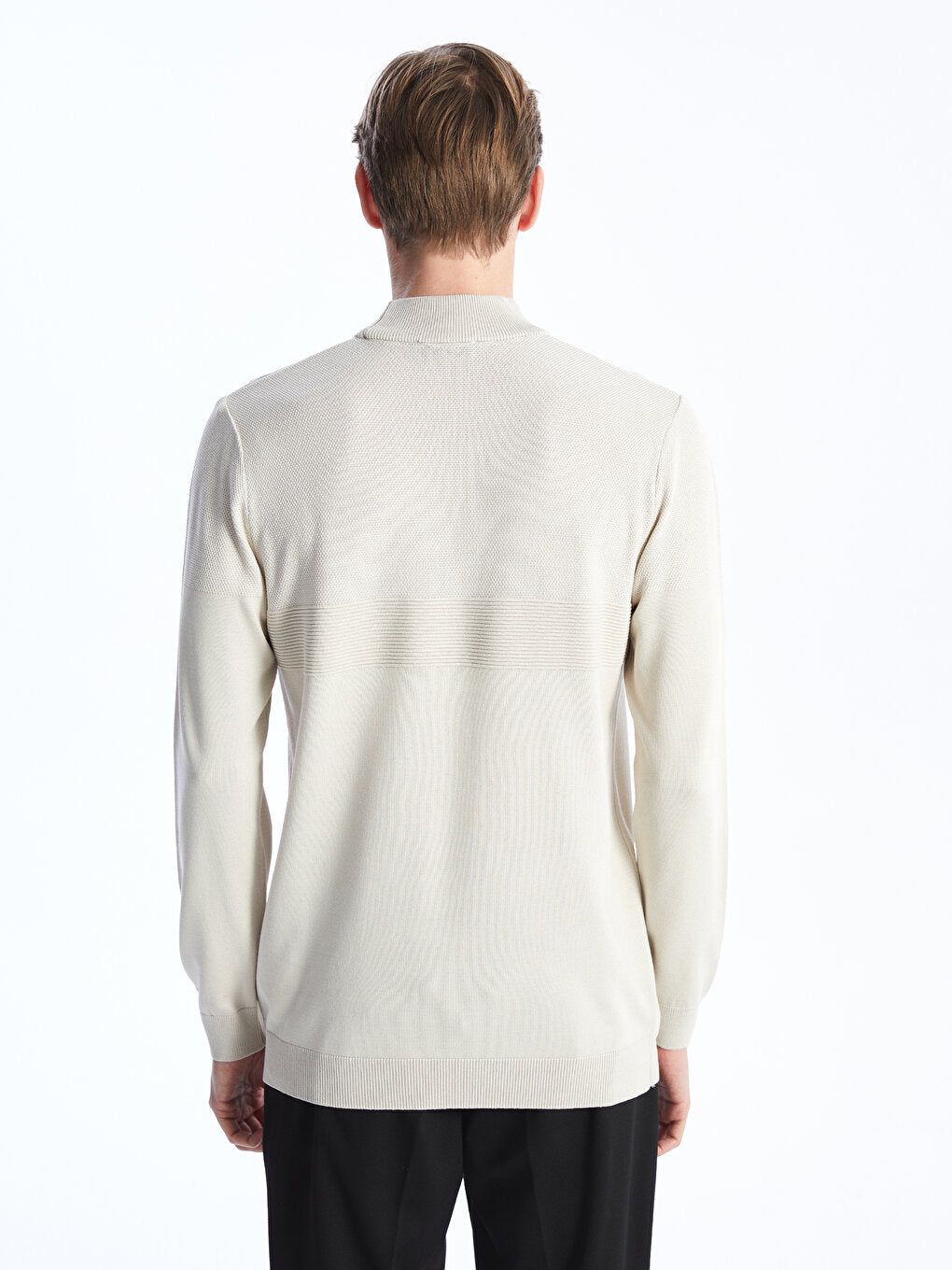 Half Turtleneck Long Sleeve Men's Knitwear Sweater