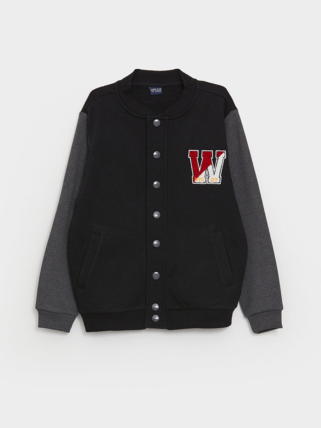 Embroidered Long Sleeve Boys' College Jacket