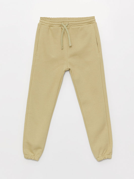 Basic Boy's Jogger Sweatpants with Elastic Waist