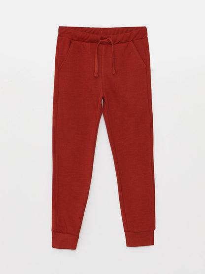 Basic Boy's Jogger Sweatpants with Elastic Waist