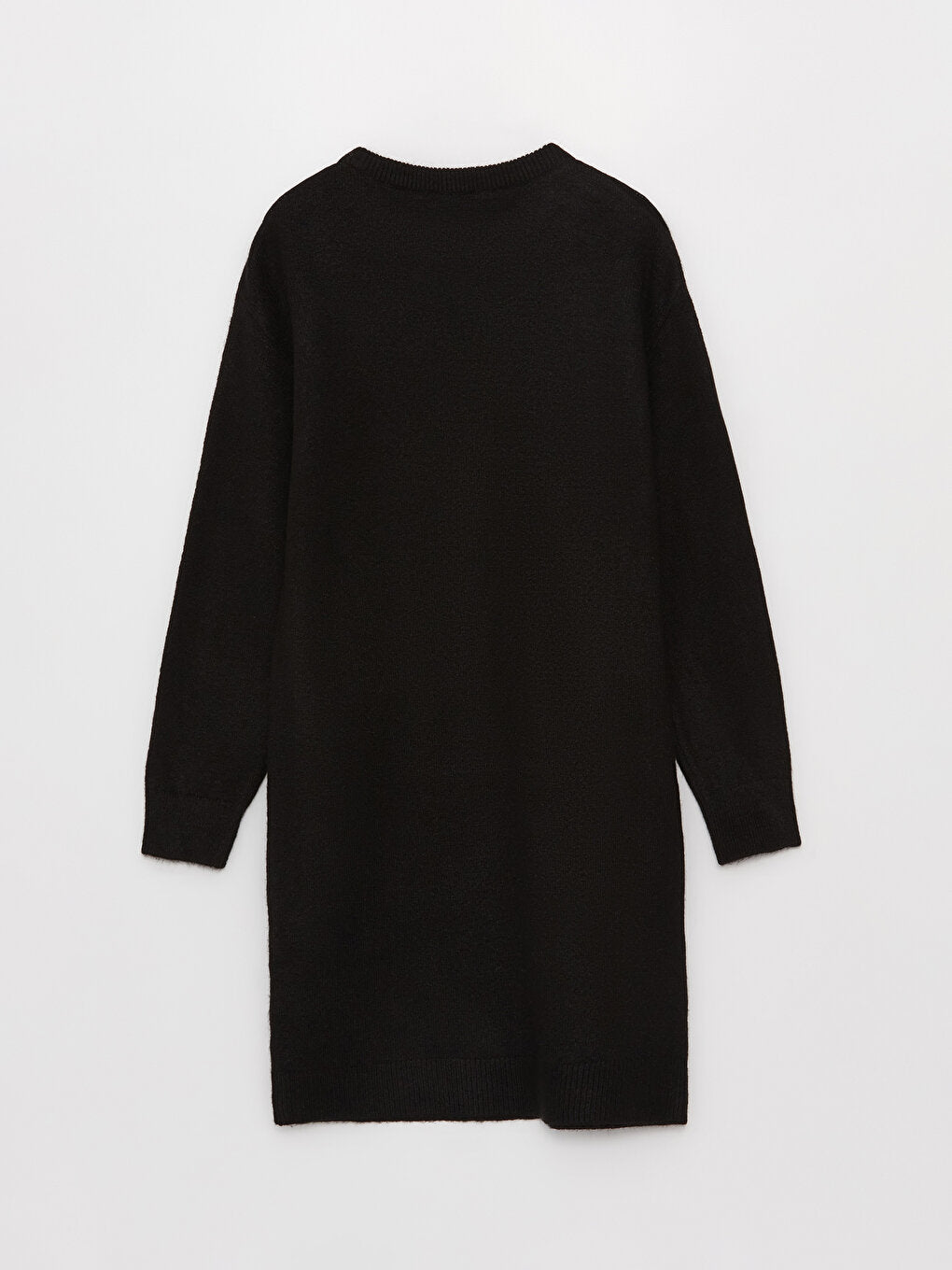 Crew Neck Straight Long Sleeve Women's Knitwear Dress